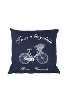 poduszka dekoracyjna granatowa Bicyclette