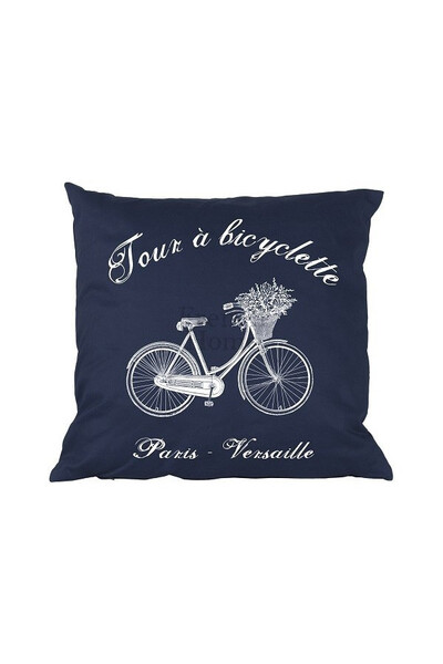 poduszka dekoracyjna granatowa Bicyclette