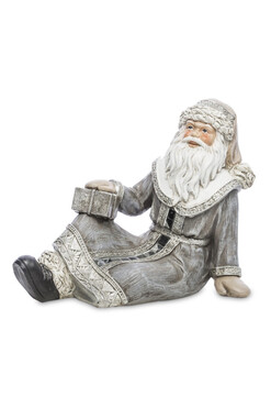 Silver Xmas B, bożonarodzeniowa figurka Mikołaj, wym.16x20cm