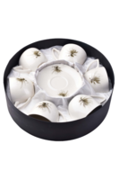 Floriana D, zestaw prezentowy 6 filiżanek ze spodkiem, poj.250ml