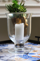 Florencja, świecznik szklany kielich lampion