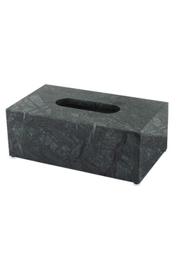 Marble Luxury, chustecznik podajnik do chusteczek, zielony, wym.9x25x14cm