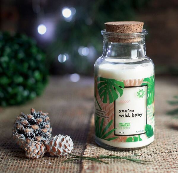 Go Green, sojowa świeczka zapachowa, You're Wild Baby, 220g