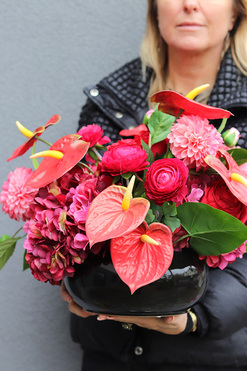 Flamos, komplet dekoracji nagrobnych, kompozycja + bukiet