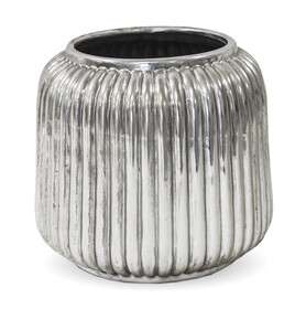 osłonka donica Antique Silver 2, wym.21x20x20cm