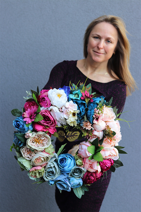 bardzo efektowny wianek, Caryca Katarzyna Dremisa, śr.42cm