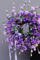 Motyle Violetty, fioletowy wianek na drzwi