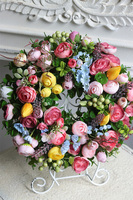 Pastelinata, kolorowy wianek na drzwi