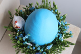 Easter Egg Blue, stroik wielkanocny z jajem