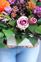 kompozycja w gąbce, bez naczynia, do własnej donicy, Merire, wym.46x65x43cm