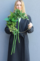 Subtelle Zieleń, zielony wianek na obręczy