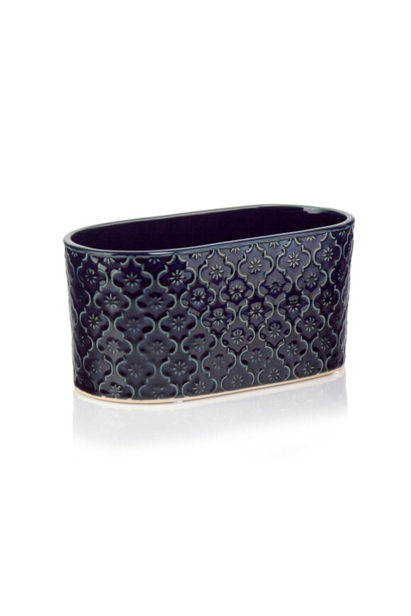 Vintage Orient, osłonka ceramiczna doniczka, zielona