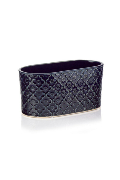 Vintage Orient, osłonka ceramiczna doniczka, zielona