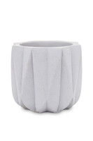 Geometry White A, osłonka / donica, wym.11x13x13cm