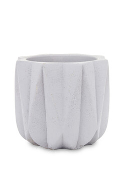 Geometry White A, osłonka / donica, wym.11x13x13cm 