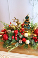 Złota Choinka, bożonarodzeniowy stroik na tacce