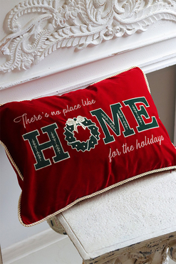 OD RĘKI Christmas Mood Red poszewka dekoracyjna świąteczna, wym.50x35cm  
