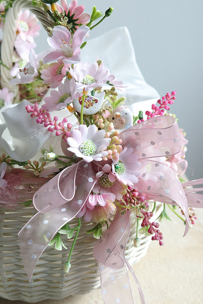 Milunia, dekorowany koszyczek wielkanocny