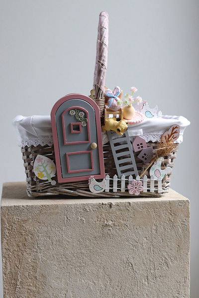 U Drzwi, dekorowany koszyczek wielkanocny