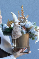 Złote Sanie, świąteczny stroik