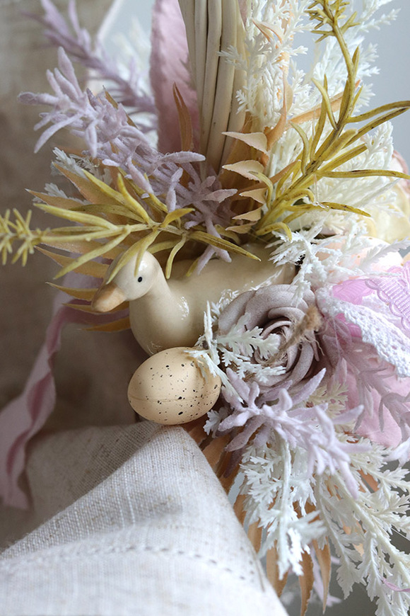 U Gąski, duży dekorowany koszyczek wielkanocny