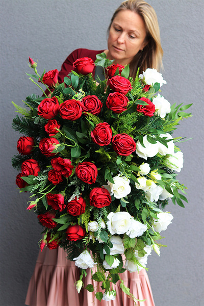 Polonia, okazała wiązanka nagrobna patriotyczna