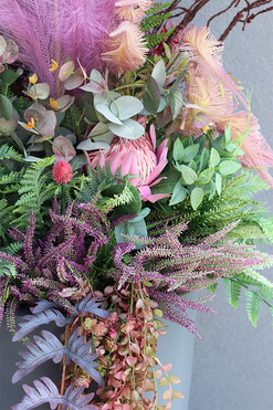 dekoracja jesienna Wrzosy Moko Róż, wym.180cm