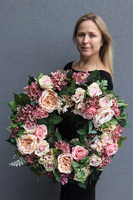 Balina, bogaty wianek na drzwi, śr.51cm