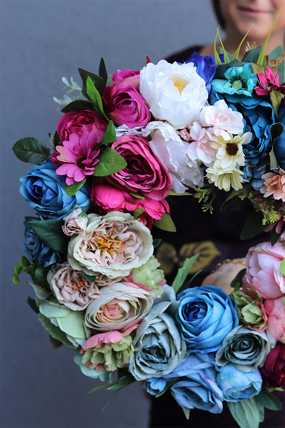 bardzo efektowny wianek, Caryca Katarzyna Dremisa, śr.42cm