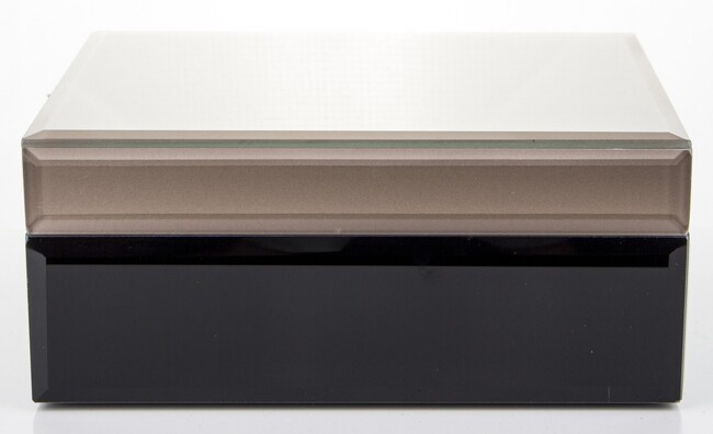 Gossamer Simple A, szklane puzderko szkatułka na drobiazgi, wym.8.5x18.5x15cm