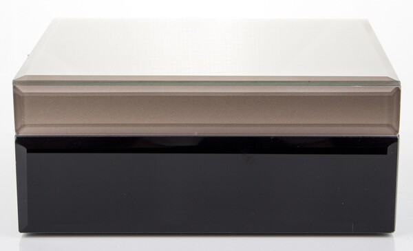 Gossamer Simple A, szklane puzderko szkatułka na drobiazgi, wym.8.5x18.5x15cm