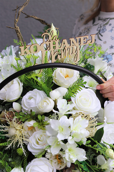 Wspomnienie Dla Mamy, dekoracja nagrobna z dedykacją