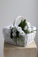 Biała Altana, dekorowany koszyczek wielkanocny, wys.25cm