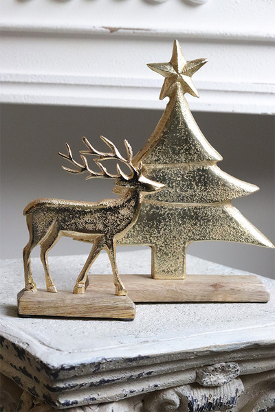 Xmas Gold, figurka świąteczna choinka