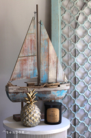 Ananas Gold, figurka ceramiczna, wym.19.5x10x10cm	