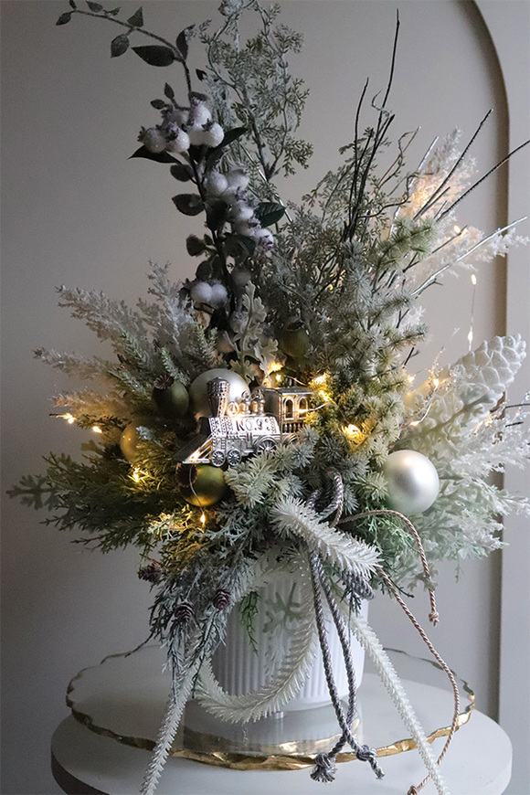 Lokomotywa Landia, zimowa kompozycja w osłonce