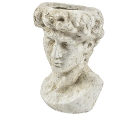 Cremona 4, osłonka doniczka ceramiczna głowa, wym.18x15.5x24.5cm