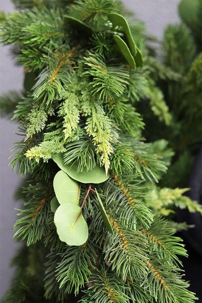 Green Decora New, świąteczna girlanda na kominek