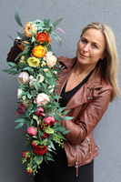 Tęcza Beauty, kolorowa girlanda kwiatowa