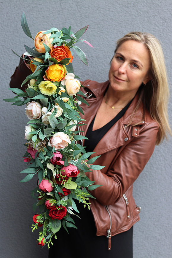 Tęcza Beauty, kolorowa girlanda kwiatowa