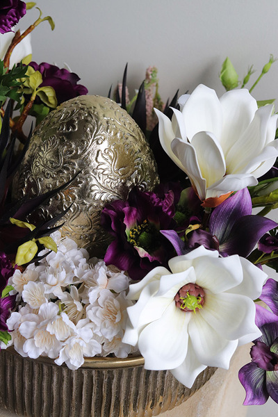 Royal Easter, stroik wielkanocny z jajkiem