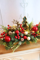 Złota Choinka, bożonarodzeniowy stroik na tacce