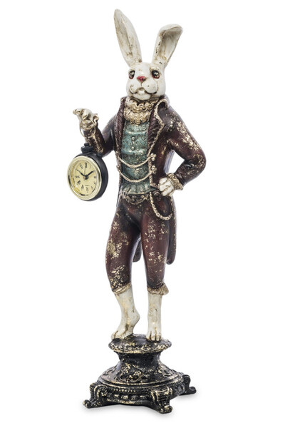 figurka królik z zegarkiem, Alicja w Krainie Czarów
