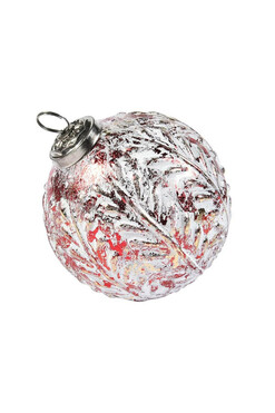 Bosco Red 2A, świąteczna bombka czerwona, śr.12cm, kpl.6szt