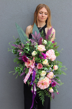 Anerela, wiązanka nagrobna, dł.90cm 