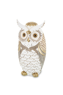 Owl Glamour, figurka sowa A, wys.22.5cm 