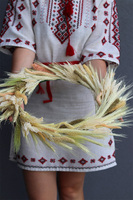 Dożynki, dekoracyjny wianek ze zbóż,