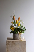 Ach Wiosna, stroik wiosenny z tulipanami