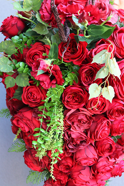 Redissa, bogata wiązanka nagrobna, dł.100cm 