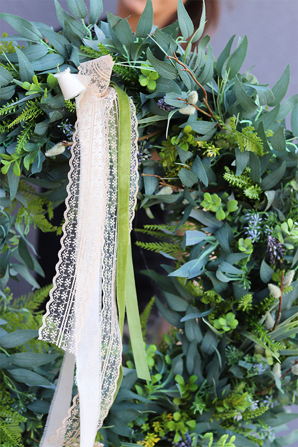 Boho Gretra Spring 2, zielony wianek z eukaliptusem